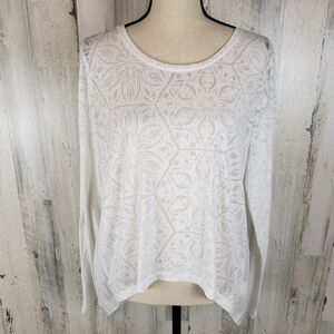 Ariat Burnout Flowy Top Sz L